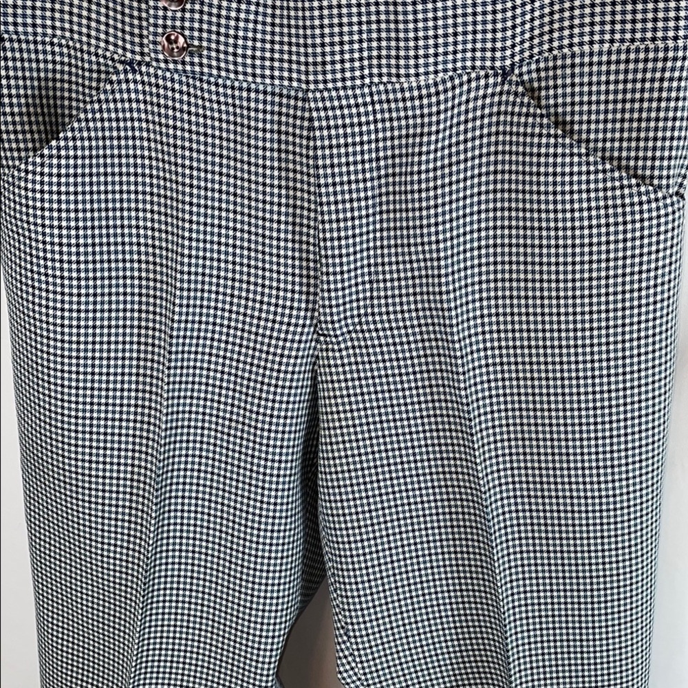 Vintage, Tailor made. Black and White Checkered Pants